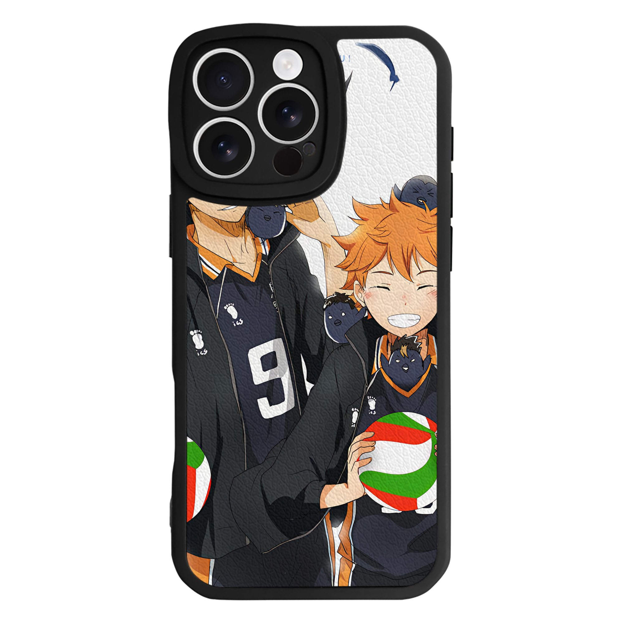 （画像用） ハイキュー!! Haikyu!! 【iPhone 16シリーズ対応】シリコンスマホケース（レザー調） 材質：シリコン